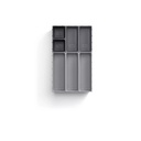Blox Drawer Organiser Set Grey 7 Pcs