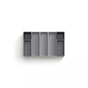 Blox Drawer Organiser Set Grey 7 Pcs