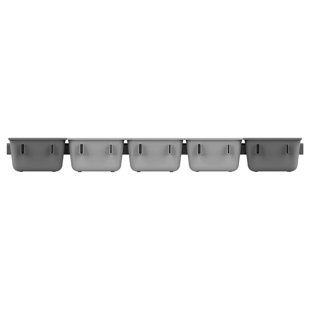 Blox Drawer Organiser Set Grey 7 Pcs