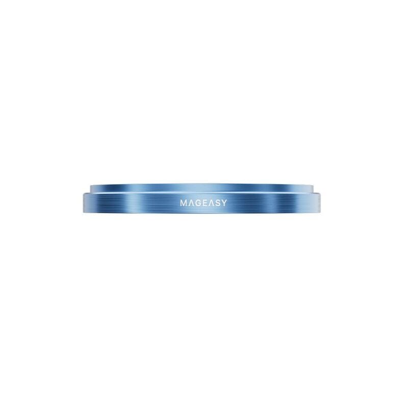 MAGEASY Lenz Sapphire Lens Protector for 2024 iPhone 16 6.1/6.7, high transparency Blue