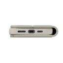 MAGEASY 2-in-1 Card Folio MagSafe Leather Flip Phone Case with Stand for 2024 iPhone 16 pro max Starlight