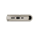 MAGEASY 2-in-1 Card Folio MagSafe Leather Flip Phone Case with Stand for 2024 iPhone 16 pro Starlight