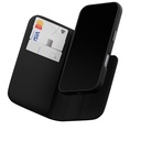 MAGEASY 2-in-1 Card Folio MagSafe Leather Flip Phone Case with Stand for 2024 iPhone 16 pro Black