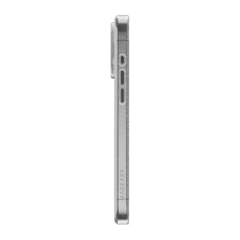 MAGEASY Bright MagSafe Never Yellowing Shockproof Clear Case for 2024 iPhone 16 pro max, 16 feet drop protection Luminous Clear