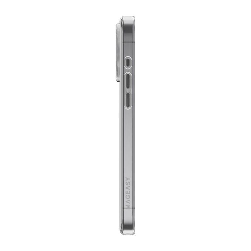 MAGEASY Bright MagSafe Never Yellowing Shockproof Clear Case for 2024 iPhone 16 pro max, 16 feet drop protection Transparent