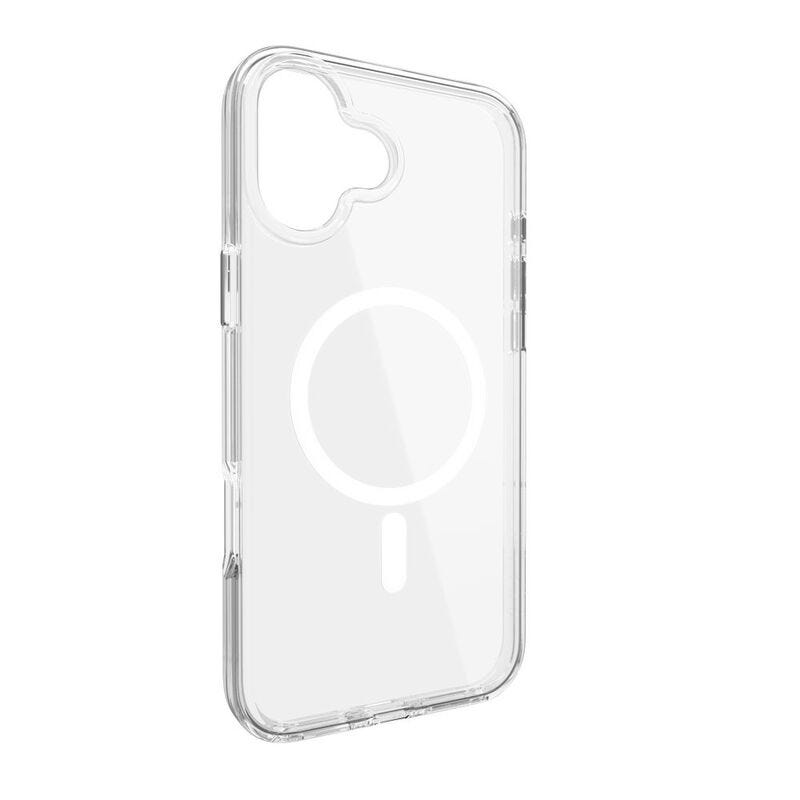 MAGEASY Bright MagSafe Never Yellowing Shockproof Clear Case for 2024 iPhone 16 6.7, 16 feet drop protection Transparent