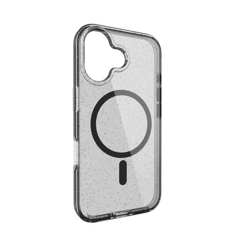 MAGEASY Bright MagSafe Never Yellowing Shockproof Clear Case for 2024 iPhone 16 6.1, 16 feet drop protection Luminous Ash