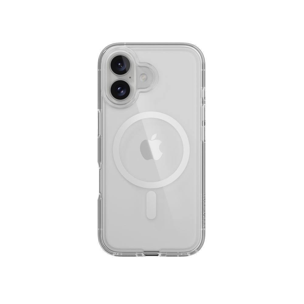 MAGEASY Bright MagSafe Never Yellowing Shockproof Clear Case for 2024 iPhone 16 6.1, 16 feet drop protection Transparent