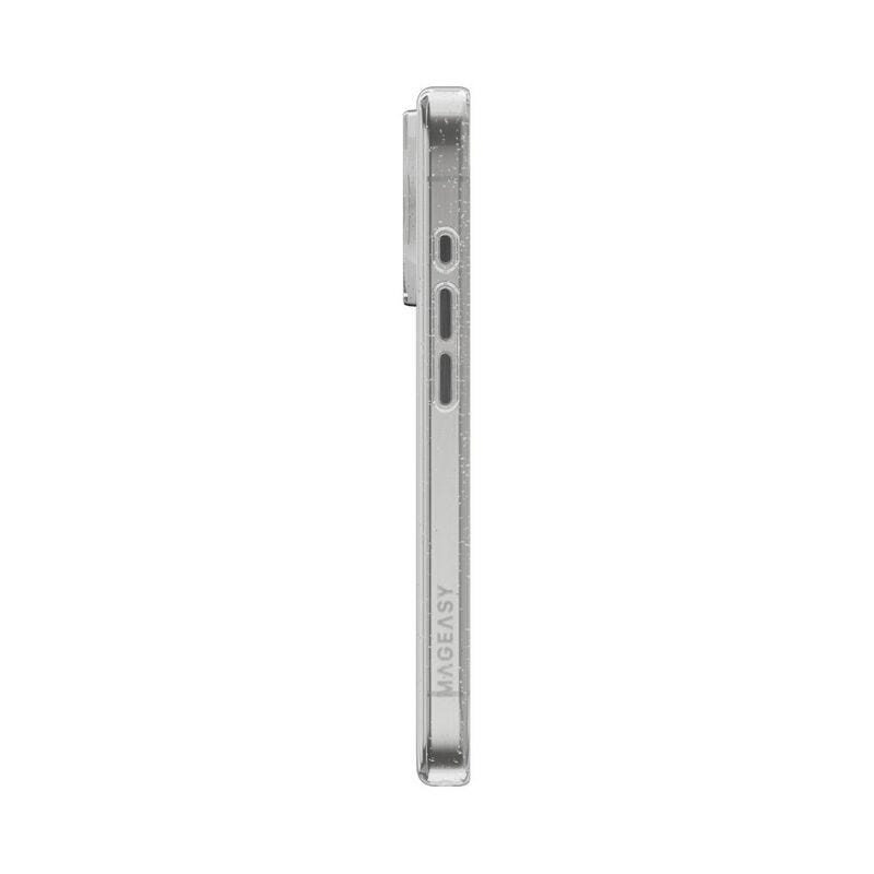 MAGEASY Bright MagSafe Never Yellowing Shockproof Clear Case for 2024 iPhone 16 pro, 16 feet drop protection Luminous Clear