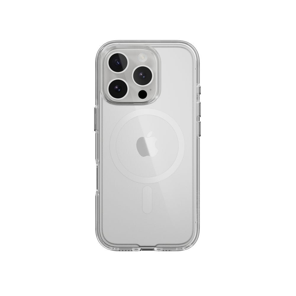 MAGEASY Bright MagSafe Never Yellowing Shockproof Clear Case for 2024 iPhone 16 pro, 16 feet drop protection Transparent