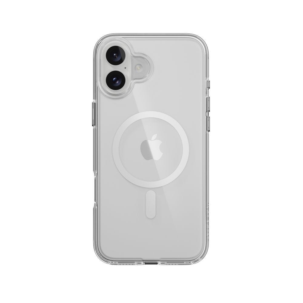 MAGEASY Bright MagSafe Never Yellowing Shockproof Clear Case for 2024 iPhone 16 6.7, 16 feet drop protection Transparent