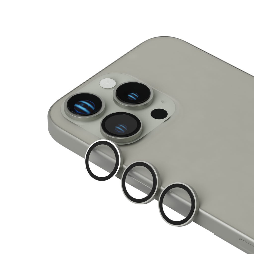 Levelo Trio Lens Protector With 99% Transparency -iPhone 16 Pro/ Pro Max-itanium