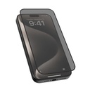 Levelo 3D Resin Glue High Silicone Aluminum Glass Privacy Screen Protector-iPhone 16 Plus- Privacy