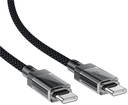 Acefast C12-03 USB-C to USB-C transparent shell stainless steel charging data cable