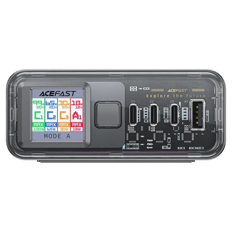 Acefast Z4 PD218W GaN (3*USB-C+USB-A) desktop charging adapter (UK)