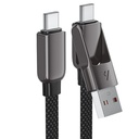 Acefast C13-04 USB-A/USB-C to USB-C zinc alloy connectors charging data cable
