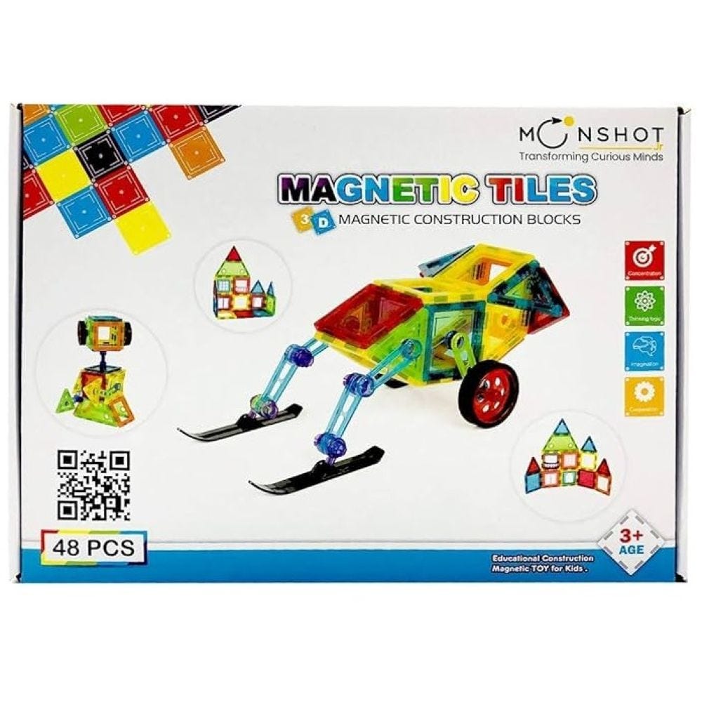 Magnetic construction blocks 48 pcs