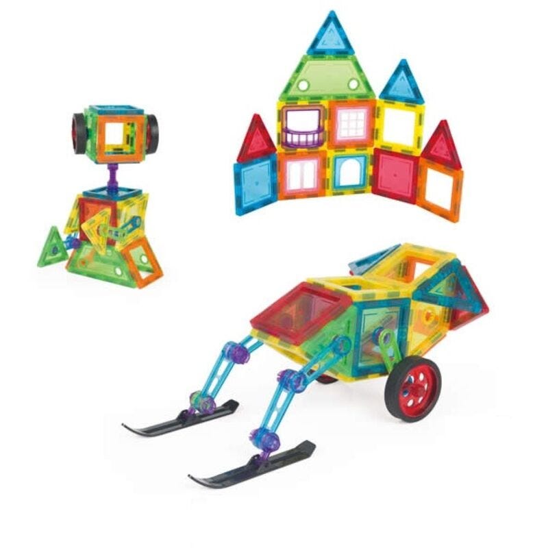 Magnetic construction blocks 48 pcs