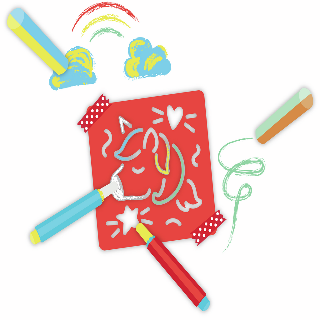 Chalks and Stencils Art