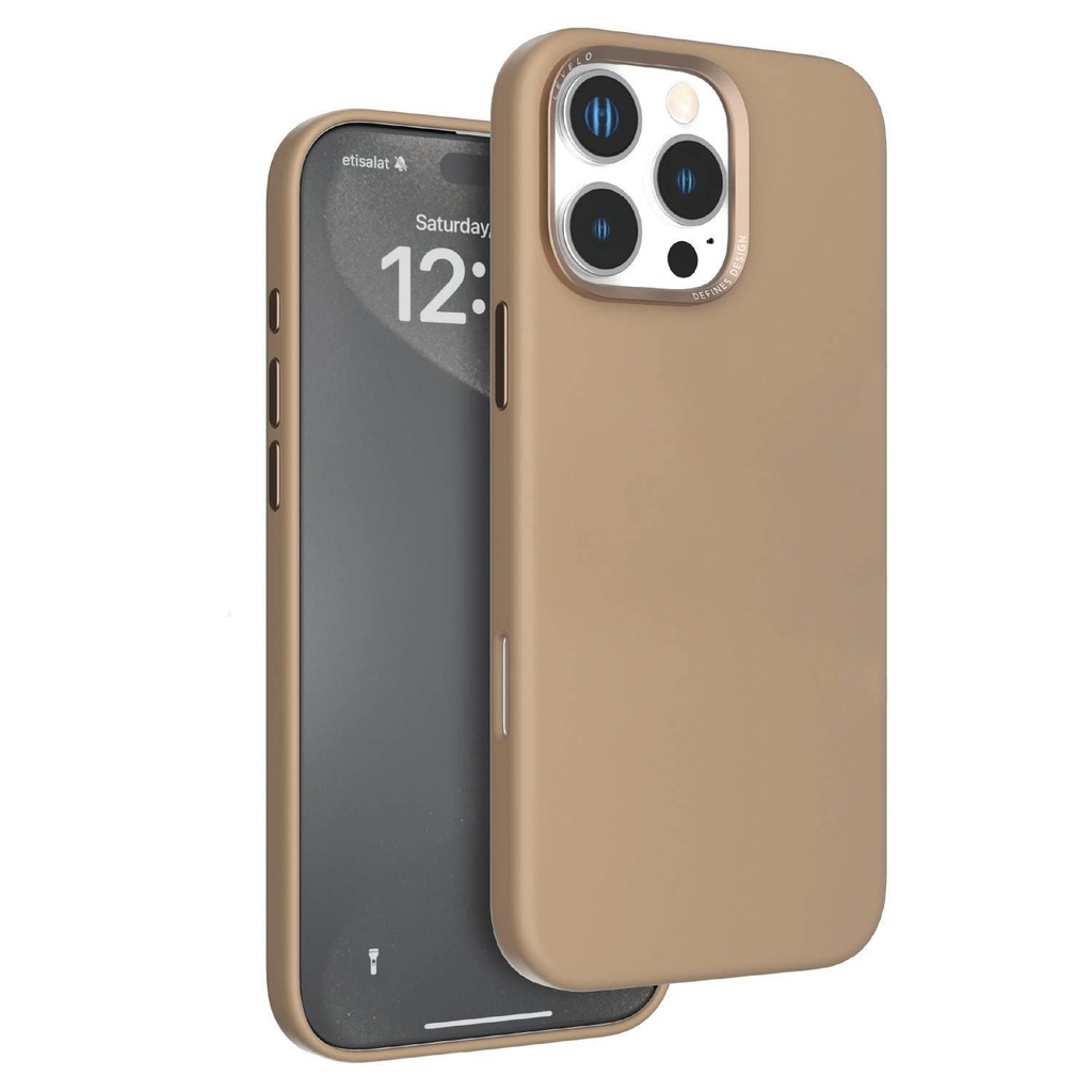 Levelo Iris Magsafe Liquid Silicone Case -iPhone 16 Pro - Rose Gold