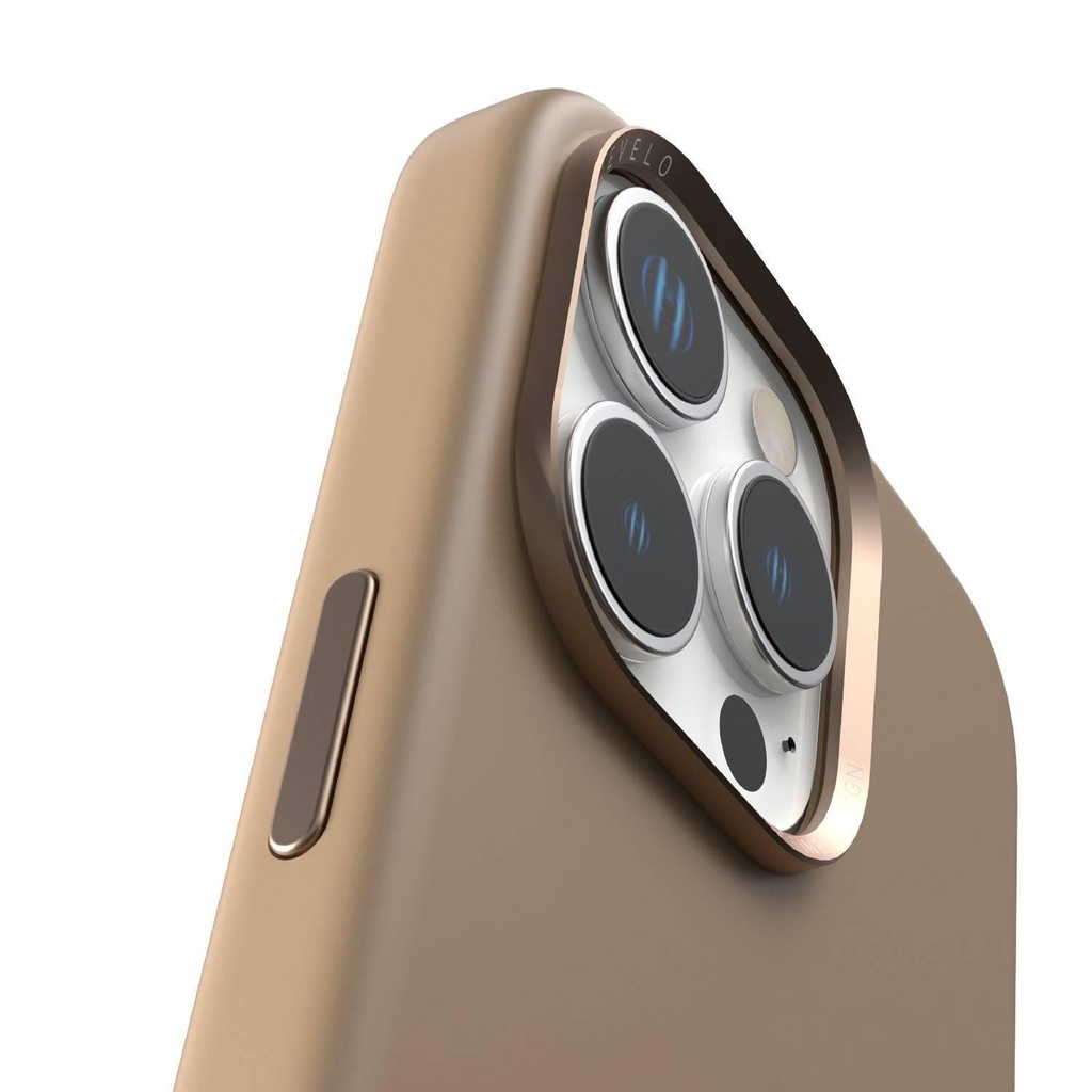 Levelo Iris Magsafe Liquid Silicone Case -iPhone 16 Pro Max- Rose Gold