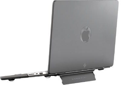 Smartix Premium Matte Transparent Shell with Stand For MacBook Air 15" Black/ASSTD