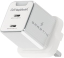 Smartix Premium Compact UK Wall Adaptor 45W GaN White