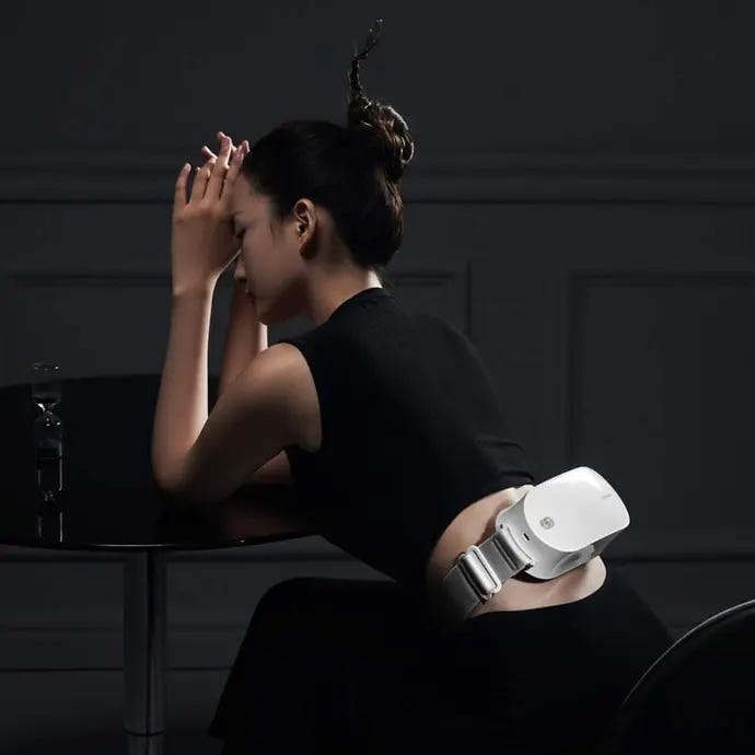 Porodo Lower Back & Legs Therapeutic Massager White