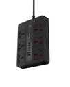 Porodo Multi-Port Super HUB 4 USB-C/ 2 USB-A Ultimate Home & Office Kit 3M Black