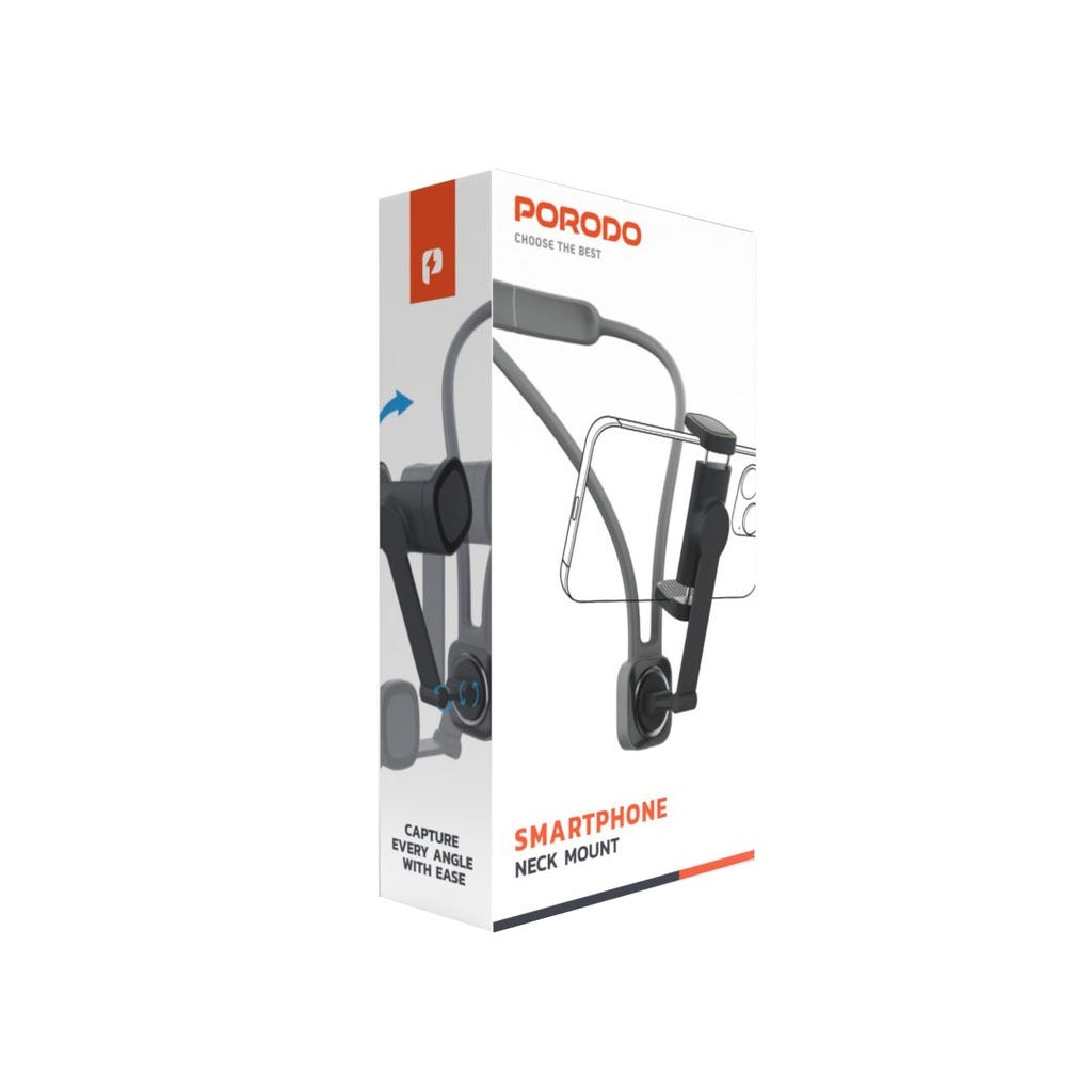 Porodo Smartphone Neck Mount Black