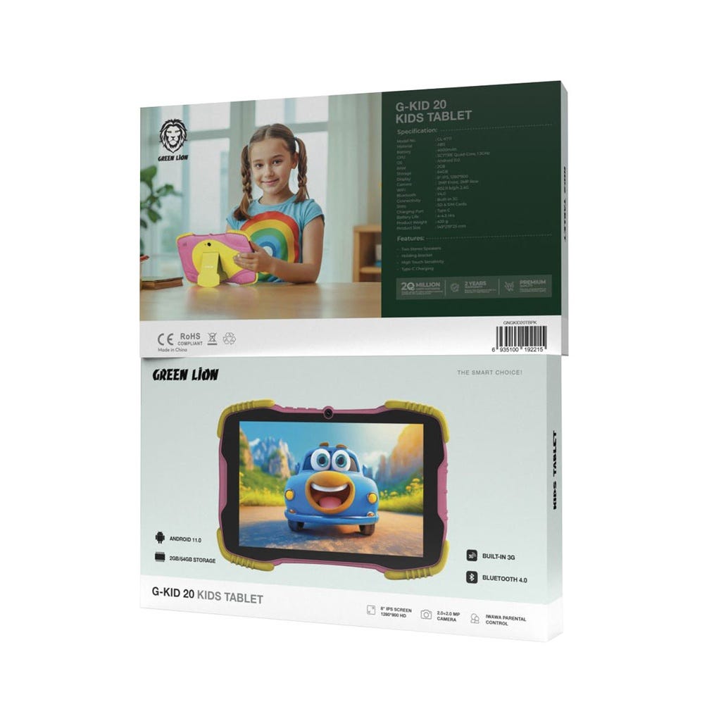 Green Lion G-Kid 20 Kids Tablet Pink