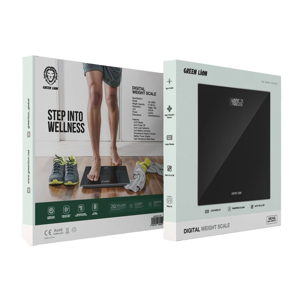Green Lion Digital Weight Scale Black