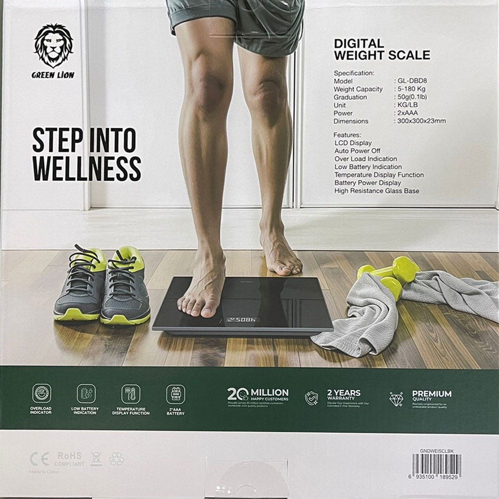 Green Lion Digital Weight Scale Black