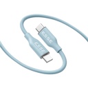 ESSE LOOP Silicone Type C to C Cable - 60W - Sky Blue - 1.2M