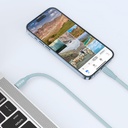 ESSE LOOP Silicone Type C to C Cable - 60W - Sky Blue - 1.2M