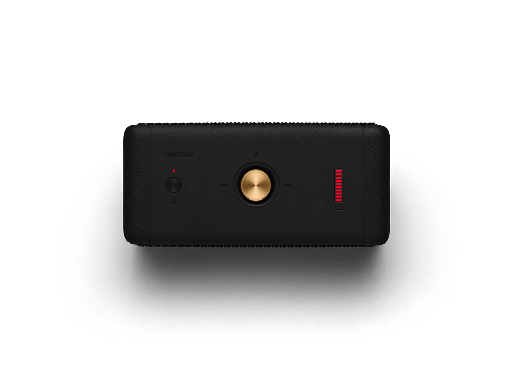 MARSHALL 1006786 EMBERTON II PORTABLE SPEAKER BLACK AND BRASS
