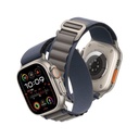 HYPHEN CLARKE Watch Strap - Apple Ultra 2/UltraÂ 49mm - Nylon Loop Medium - Blue