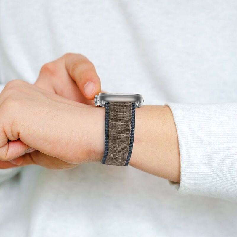 HYPHEN CLARKE Watch Strap - Apple Ultra 2/UltraÂ 49mm - Nylon Loop Medium - Blue