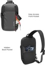TOMTOC Navigator-T24 14'/7L Sling Bag Black