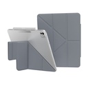 MAGEASY Facet Case with Pencil Holder for 2024 iPad Air 13"/2022~2018 iPad Pro 12.9"-Alaskan Blue