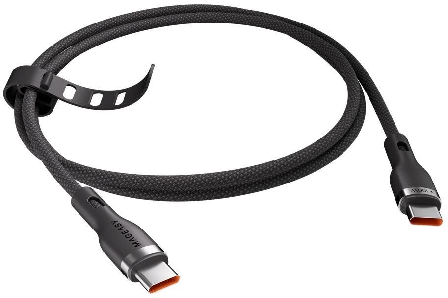 MAGEASY Cable USB-C to USB-C Fast Charging & Sync Cable 100W/1.5meter-Black