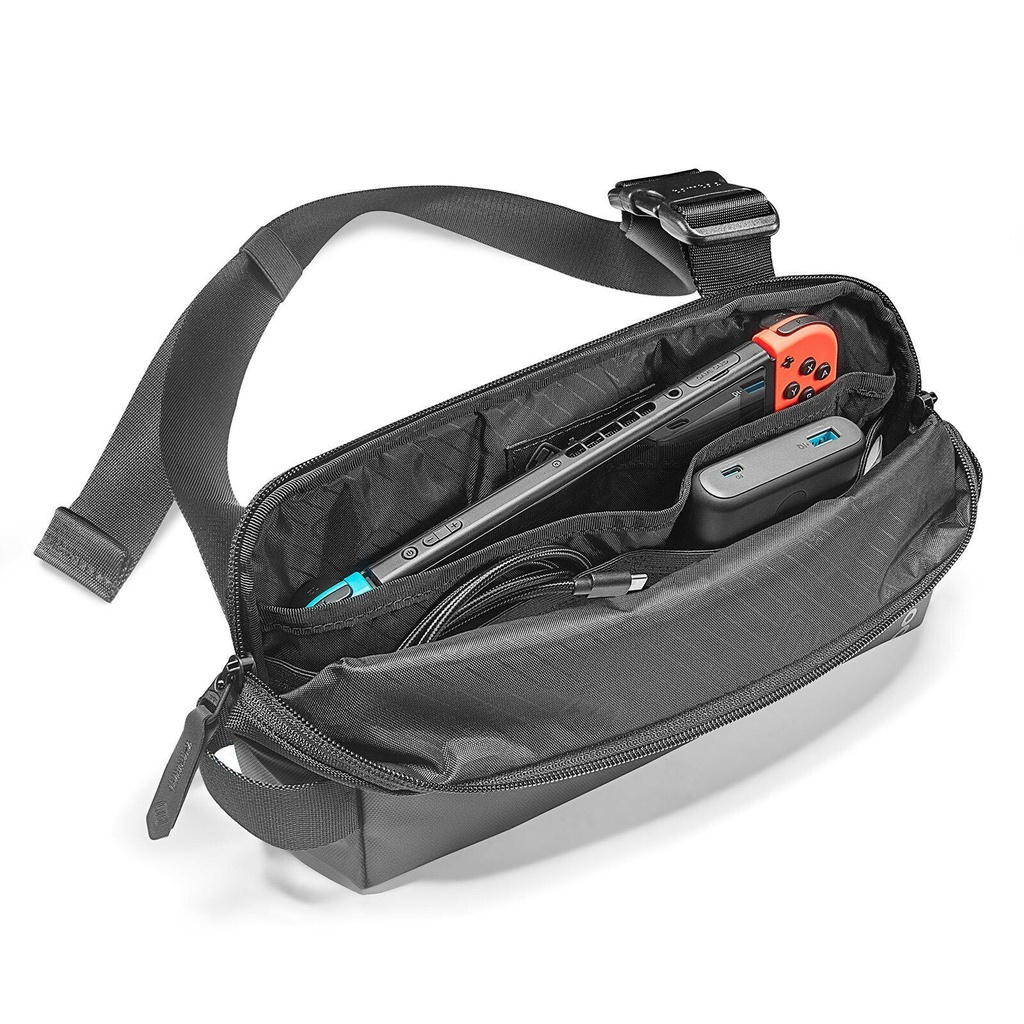 TOMTOC Explorer-T21 8.3'/4L Sling Bag S Black