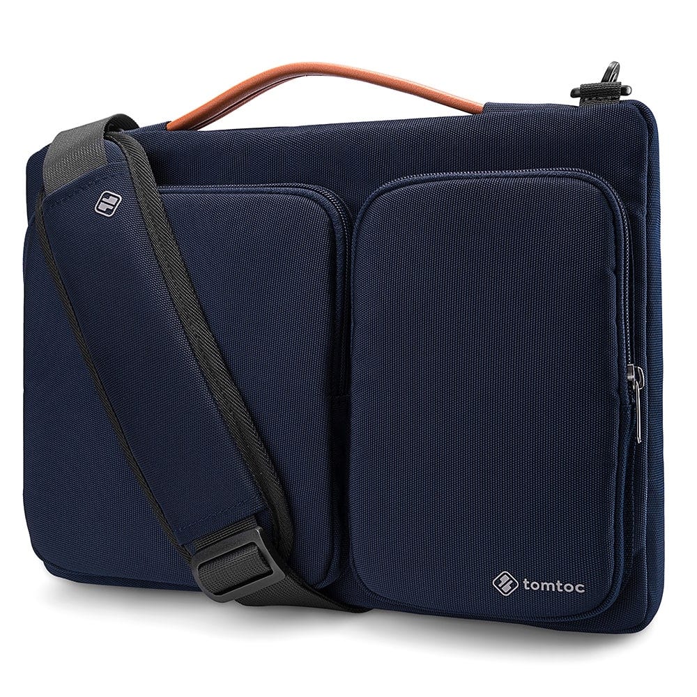 TOMTOC Defender-A42 13.5-14' Laptop Briefcase Navy Blue