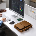 TOMTOC Defender-A42 13.5-14' Laptop Briefcase Brown