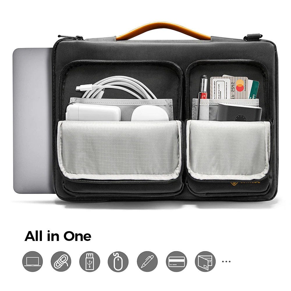 TOMTOC Defender-A42 13.5-14' Laptop Briefcase Black