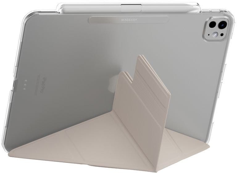 MAGEASY Facet Case with Pencil Holder for 2024 iPad Pro 11"-Starlight White
