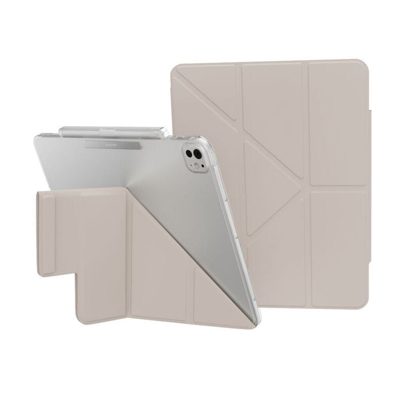 MAGEASY Facet Case with Pencil Holder for 2024 iPad Pro 13"-Starlight White