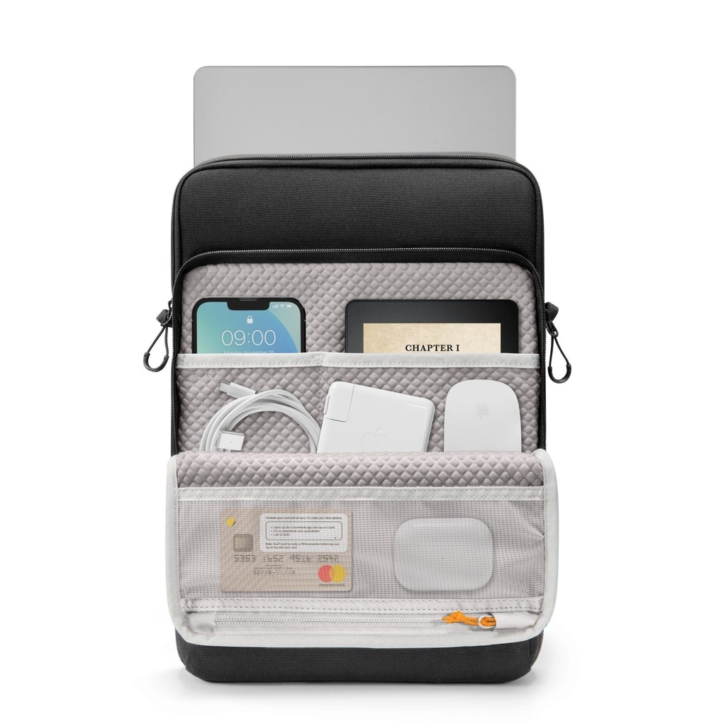 TOMTOC DefenderACE-A03 13.5-14' Laptop Shoulder Bag Black