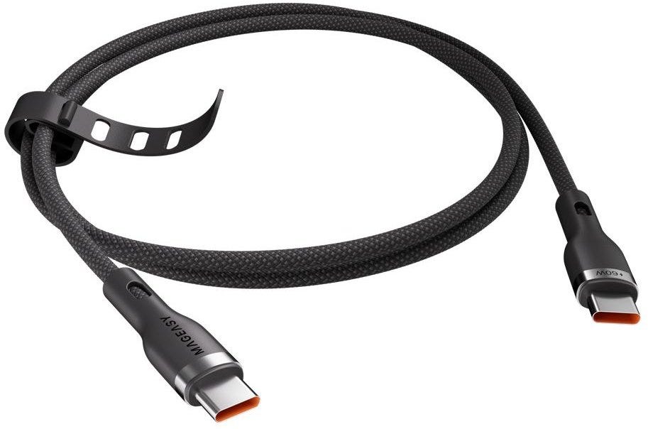 MAGEASY Cable USB-C to USB-C Fast Charging & Sync Cable 60W/1.5meter-Black