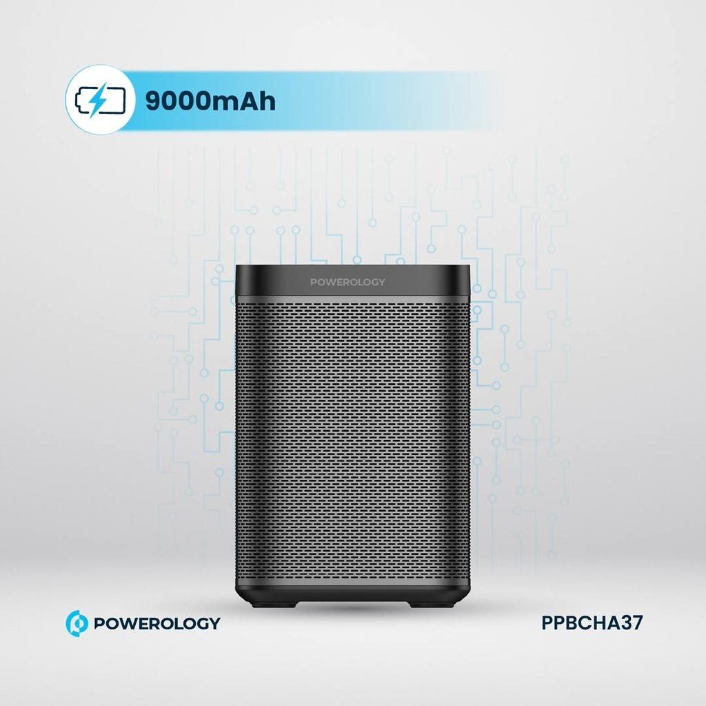 Powerology 90000mAh 300W Portable Generator Integrated Hi-Fi Sound System